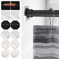 YOLANDA 2pcs Shower Curtain Rod Bathroom No Drilling Stick Screw Fixation Universal Tension Holder