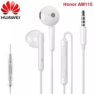Original Huawei AM115 Earphone 3.5m Metal With Mic Volume Control For Android Smartphone For Huawei