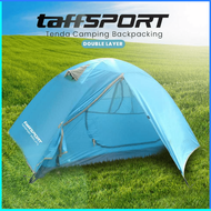 COD TaffSPORT Tenda Camping Backpacking Outdoor Tent Double Layer 2 Orang S003 / tenda camping 4 ora