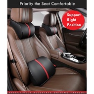 Honda HRV Car Seat Neck Pillow Headrest Pillow Back Cushion Neck Pain Relief Back Support Memory Foam