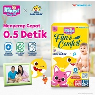 Pampers BABY HAPPY x Baby Shark M34 L 32/Baby Happy Popok Baby Shark