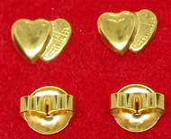 KGS US 10K GOLD EARRINGS 10K US FANCY GOLD HYPOALLERGENIC STUD EARRINGS w/ box