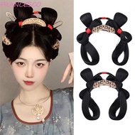 FRANCESCO Hanfu Wig Headband, Chinese Style Traditional Headdress Ancient Hanfu Wig, Cute Photography Princess Vintage Hanfu Cosplay HairPieces Girls