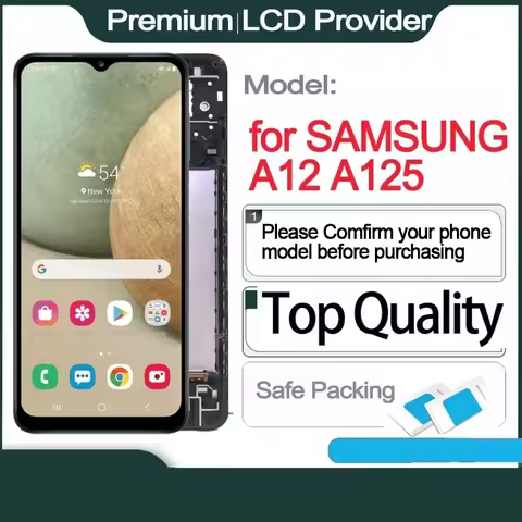 LCD Touch Screen Replacement for SAMSUNG, Display for A12, A125F, A125F, DS, SM-A125F, SM-A125F, SM-