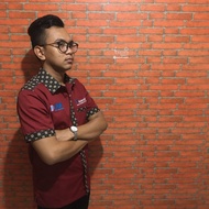 Baju Promosi Batik Merah Car 3I-Networks Pt Aj Central Asia Raya