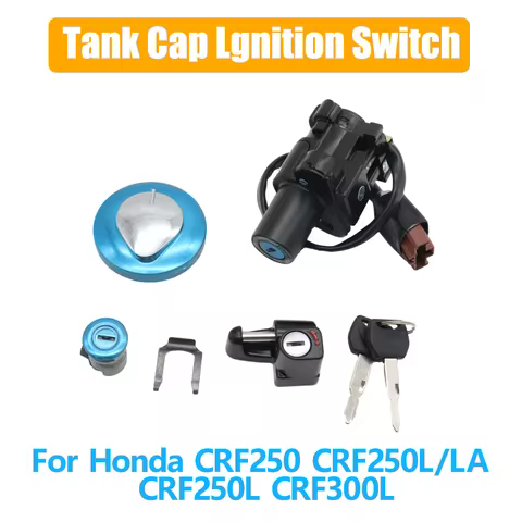 Motorcycle Fuel Gas Cap Seat Lock Key Ignition Switch Set For Honda CRF250 CRF250L CRF250LA CRF300L 