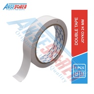 DOUBLE TAPE 24 MM JOYKO [1 INCHI] / LAKBAN ISOLASI DOBEL TIP SELOTIP BESAR