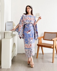 Set Batik Madison Matt Full Katun Rayon Motif Batik Atasan LD110-120cm Model Batwing Kalong Rok Lili