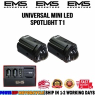 ORIGINAL EMS ADVENTURE UNIVERSAL T1 MINI LED AUXILIARY SPOTLIGHT 50WATT 50W MOTORCYCLE IP67 WATERPRO