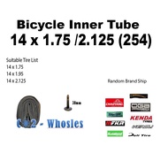 CO2 Bicycle Inner Tube – 14 x 1.75 / 2.125 (254)
