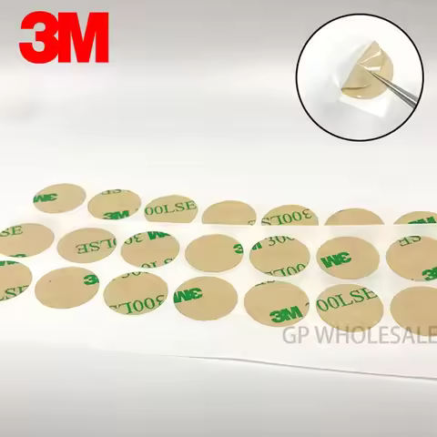50circles/pack, 3M 300LSE 9495le Dimater=20mm Round sticker, Double Sided Adhesive Disc transparent