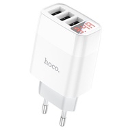 HOCO C93A Easy Charge 3 Port With Digital Display