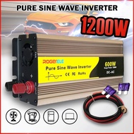 600W Pure Sine Wave Power Inverter DC 12V to AC 230V AC-DC Inverter Car Inverter Pure Sine Wave Inve