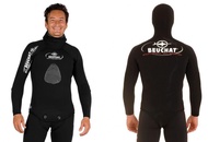 Beuchat Mundial Equipe 5mm Open Cell Wetsuit Jacket with Hood and Speargun Loading Pad