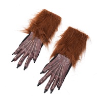 หน้ากากหัวแวร์วูฟ หน้ากากหมาป่า ถุงมือ หน้ากากหัวหมาป่า  Werewolf head mask wolf mask gloves werewol