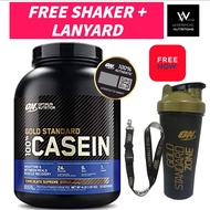 Optimum Nutrition Gold Standard 100% Casein 4lbs (FREE SHAKER + LANYARD) ON Whey Casein, Long Releas