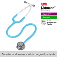 3M Littmann Classic III Stethoscope 27 inch #5835 (Turquoise Tube Standard-Finish Chestpiece Stainle