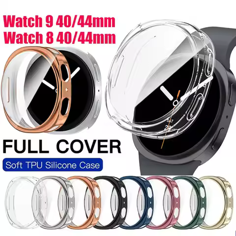TPU Plating Case For Samsung Galaxy Watch 9 40mm 44mm Screen Protector Watch Cases For Galaxy Watch