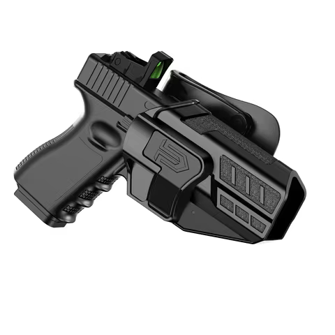 Level 2 Pistol Holster For Glock 17 19 19x 44 45 Gen 1-5, Glock 22 23 31 32 Gen1-4, OWB Optic Cut Gu