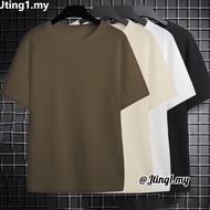 waffle korean t shirt lelaki cotton t shirt waffle shirt men casual baju t shirt lelaki black oversi