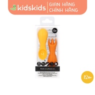 Bộ thìa nĩa tập ăn silicon cho bé Palm Grasp Marcus & Marcus từ 12 tháng - Lola