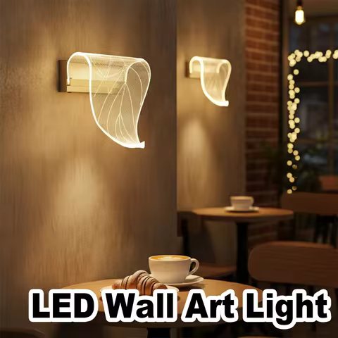 Tricolor Led Wall Lamp Sconces For Bedroom Gold Sconce Light Decorative For Living Room Home Interio