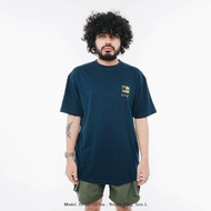 Unkl347 Men's Short Sleeve Navy T-Shirt with Nvnv Motif