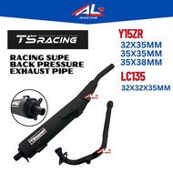 TS RACING SUPER BACK PRESSURE Y15ZR LC135 32X35 35X35 35X38 32X32X35 YAMAHA Y15 Exhaust Pipe ekzos 3