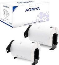 Aomya 2 Pack DK-1247 Compatible Die-Cut Wide Format Shipping Mailing Postage Address Labels Paper Ro