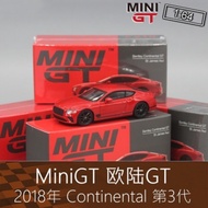 Limited Edition Car Model Mini GT 164 Red RV Sports Car Model Continental Continental GT Suitable fo