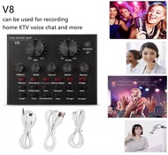 V8 Audio Live Sound Card for Phone Computer USB Headset Microphone Webcast-(Bluetooth)