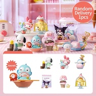 Sanrio Characters Colorful Food Fun Series Blind Box Toys Ornament Anime Figures Mystery Box Cute De
