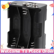 Double Side Spring 6 x 1.5 V AA Battery Holder Case Box Black