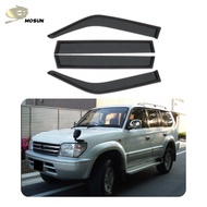 Other Exterior Accessories PMMA Dark Smoke Window Visor For Toyota Prado FJ90 1996-2002 Injection Ra