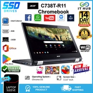 Play Store Touch Screen x360 Flip Chromebook-Acer R11-4GBRAM-Whatsapp Video Call-Zoom-Facebook-youtu