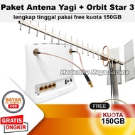 Paket Antena Yagi Extreme 3 + Home Router Telkomsel Orbit Star 3
