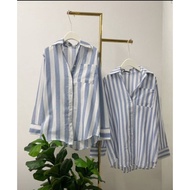 KEMEJA FM premium bangkok dress shirt FA031 exclusive women's blouse