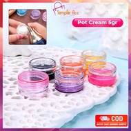 DO-K178 Mini Cream Container 5gr Multipurpose Round Cream Jar Pot / Cream Pot Portable Cosmetic Cont