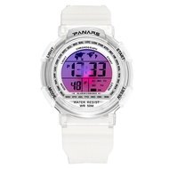 (APNH) Digital Watch Multifunctional Waterproof Sports Electronic Watch Colorful Luminous Digital El