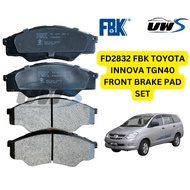 FD2832 FBK TOYOTA INNOVA TGN40 FRONT BRAKE PAD SET