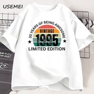 30th Birthday Gift Tshirt Made in 1995 Vintage Tee 30 Years Old Birthday T-shirt 1995 Birthday Gift 