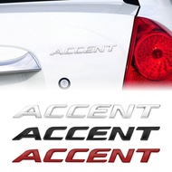 1PC 3D ABS ACCENT Car Letter Logo Sticker Tail Bumper Badge Auto Rear Trunk Emblem Decals Accessorie