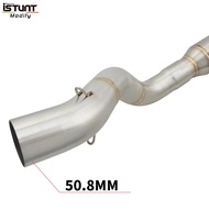 For Yamaha Tracer9 Tracer 9 GT 2021 2022 2023 Front Link Pipe Carbon Fiber Muffler Full System Motor