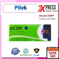 XPRESS ! Dicom STRIP 10 Tablet Obat Pilek Alergi Flu Bersin - Bersin Tremenza Bersin Dikom Di Kom Di