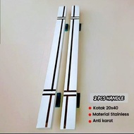 Minimalist home door handle size 60cm/80cm/100cm dimensions 2x4 cm stainless steel material