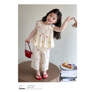 LEO.MAN 2-Piece Set For Girls Sleeveless Long Pants Model A0909