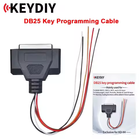 KEYDIY DB25 Key Programming Cable Exclusive For KD-X4 For BMW BDC2 BDC3 BCP LCD Keys For VW Audi Por