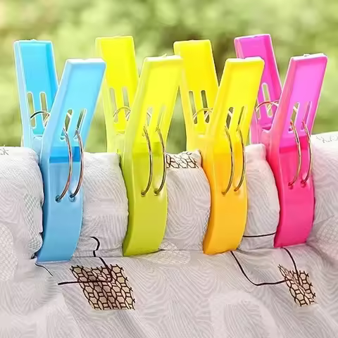 4-32pcs Beach Towel Clip, Chair Clip, Towel Rack, Plastic Clothespin, Hanging Clip, Clip, Clothes Cl