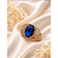 Cincin Lelaki Suasa 18k batu Zircon