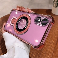 Case For OPPO A58 4G A78 4G Imported anti drop material new mobile phone holder magnifying glass fun